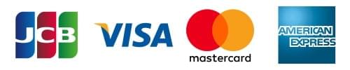JCB  VISA  mastercard  AMERICAN EXPRESS