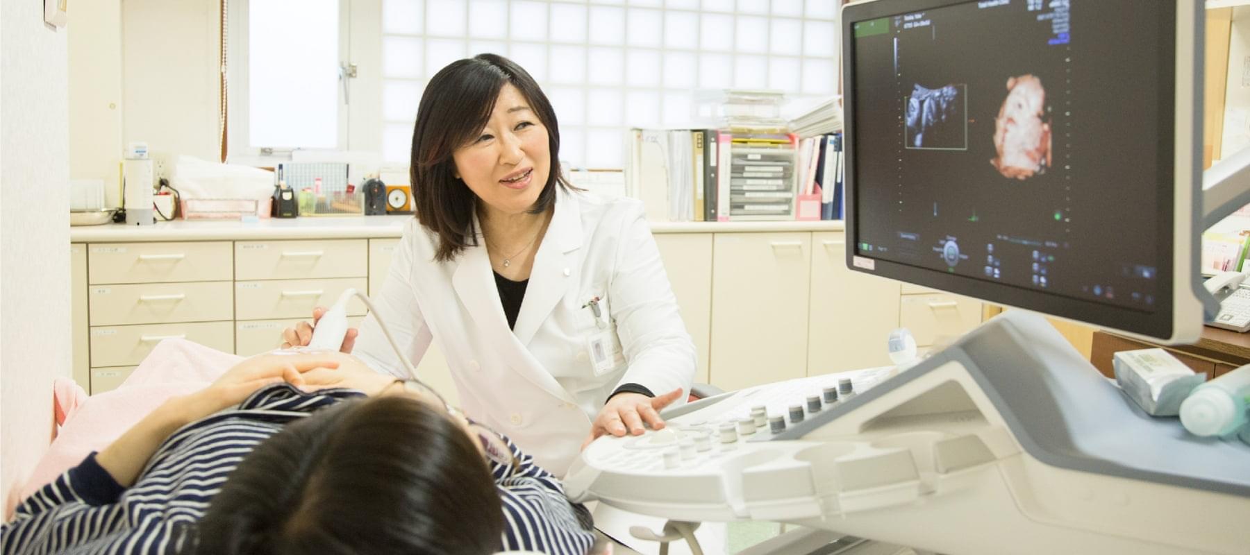 超音波検査の様子
